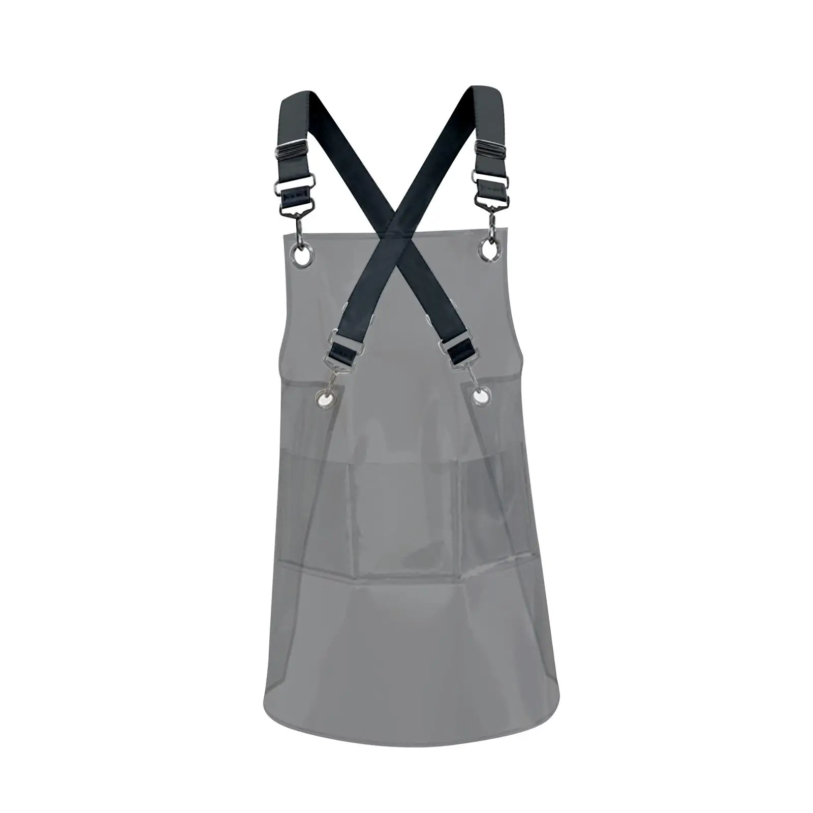 Professional Waterproof Apron for Chef Cooking with Hand Wipe Pockets Translucent TPU Material for Kitchen BBQ