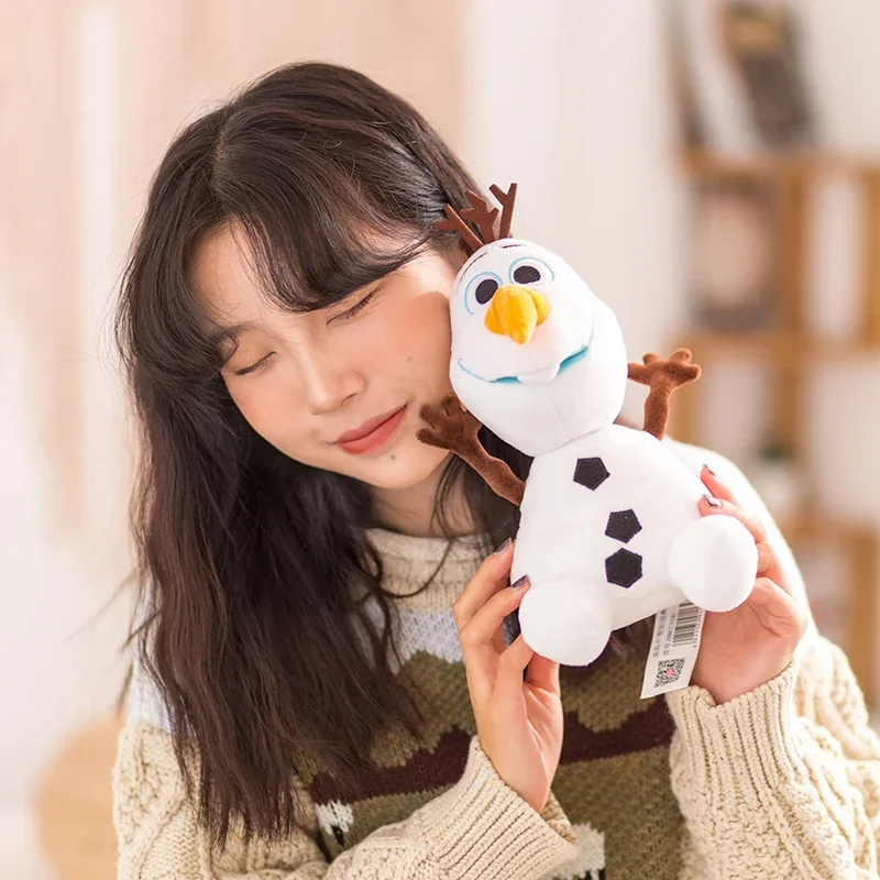 Oryginalny Disney Frozen Olaf pluszowy Kawaii bałwan zabawki Model postaci miękkie nadziewane Animes lalki na prezenty dla dzieci