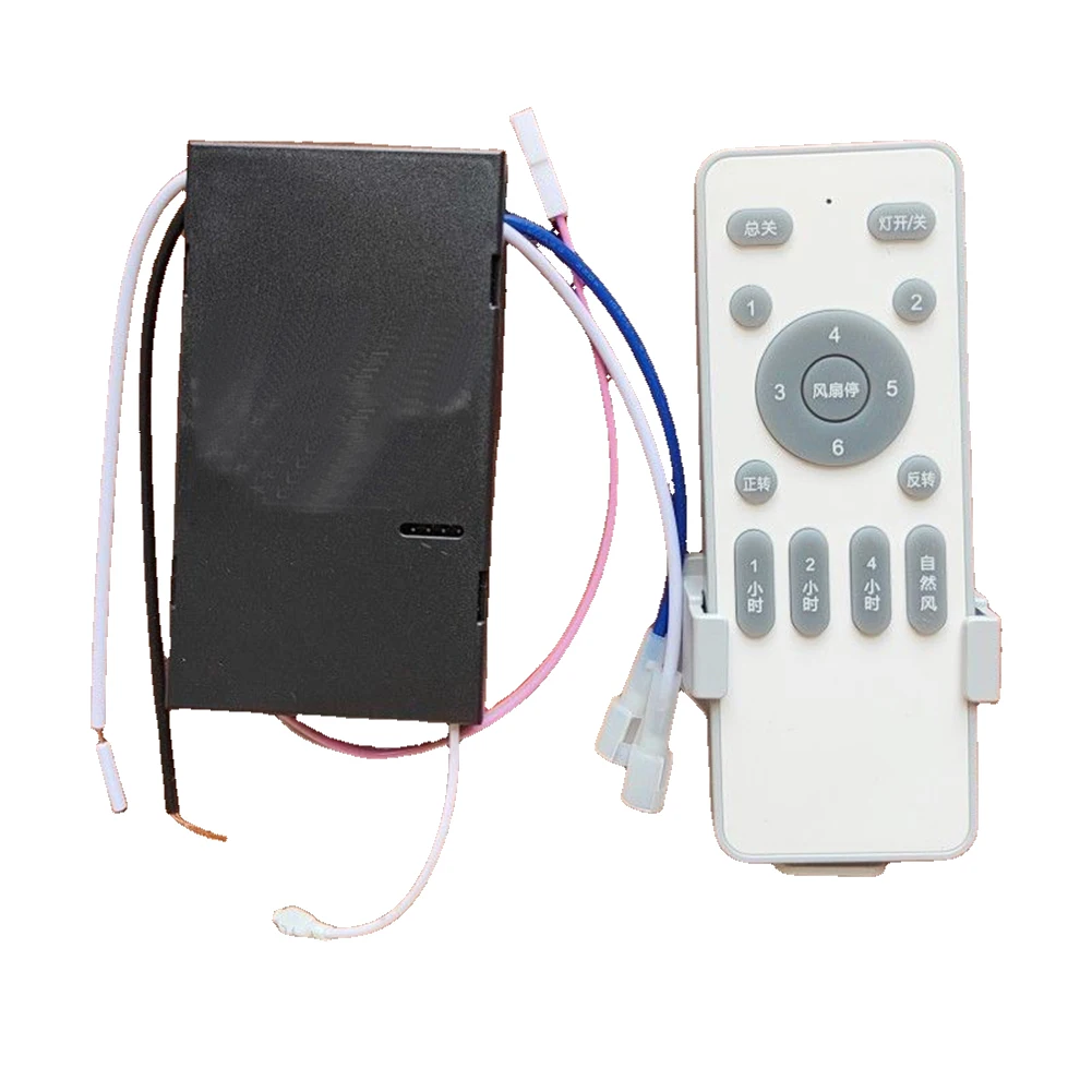 

Frequency Conversion Ceiling Fan Light Remote Control with Timer and 6 Speed Settings for Convenient Operation