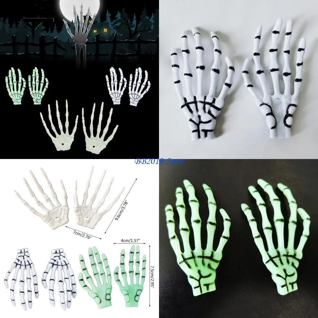 

Q0KB Horror Hand Skeleton Halloween Indoor Decorative Hand Skeleton Theme Party Props