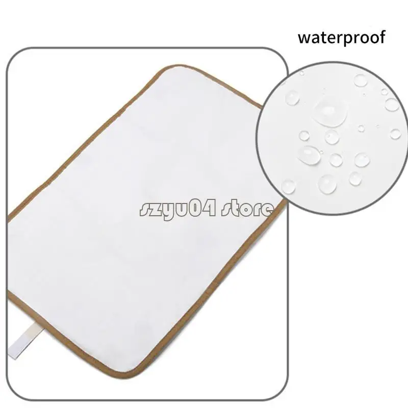 4x7d Leichtes tragbares Babywechseltabellanbaus mit integrierten Aufbewahrungstaschen und komfortablen Designs