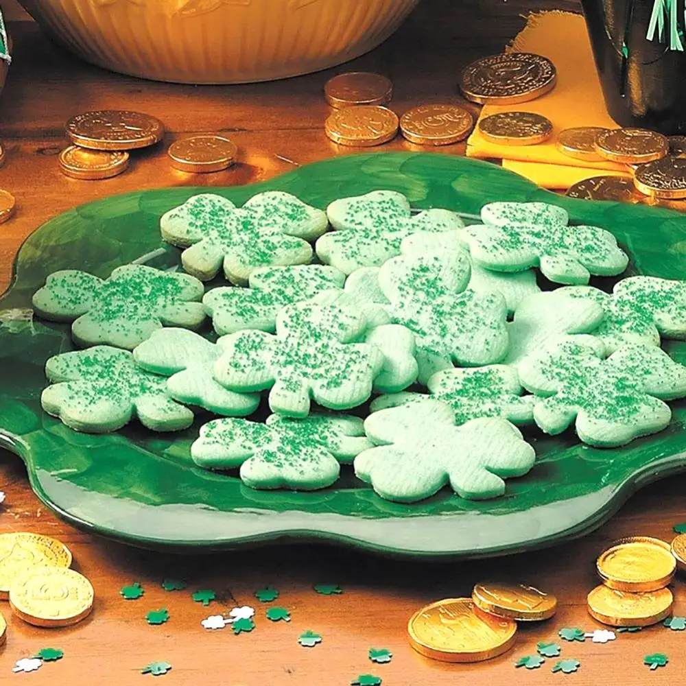 Three Leaf / Four-leaf Cookies Mold Patrick Section Irish Festival Parties Household Kitchen Baking Mold Cookie Cut Cookie Tools