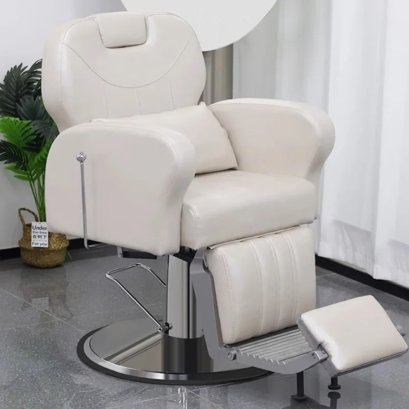 

Trolley Luxury Barber Chair Stool Hair Mobile Cutting Adjustable Swivel Barber Chair Saddle Cadeira De Manicure Salon Furniture