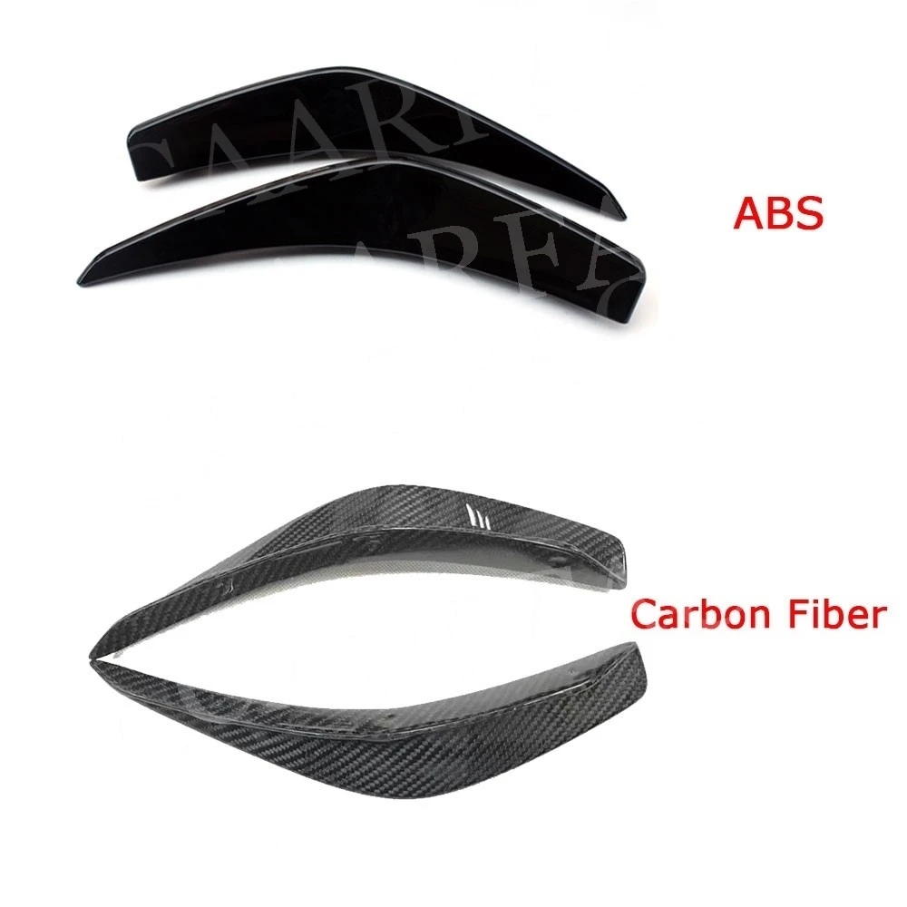 Carbon Fiber Front Bumper FogLamp Eyelids for Benz GLA Class X156 GLA200 GLA260 GLA45 2014-2017 Air Vent Cover Trims Car Styling