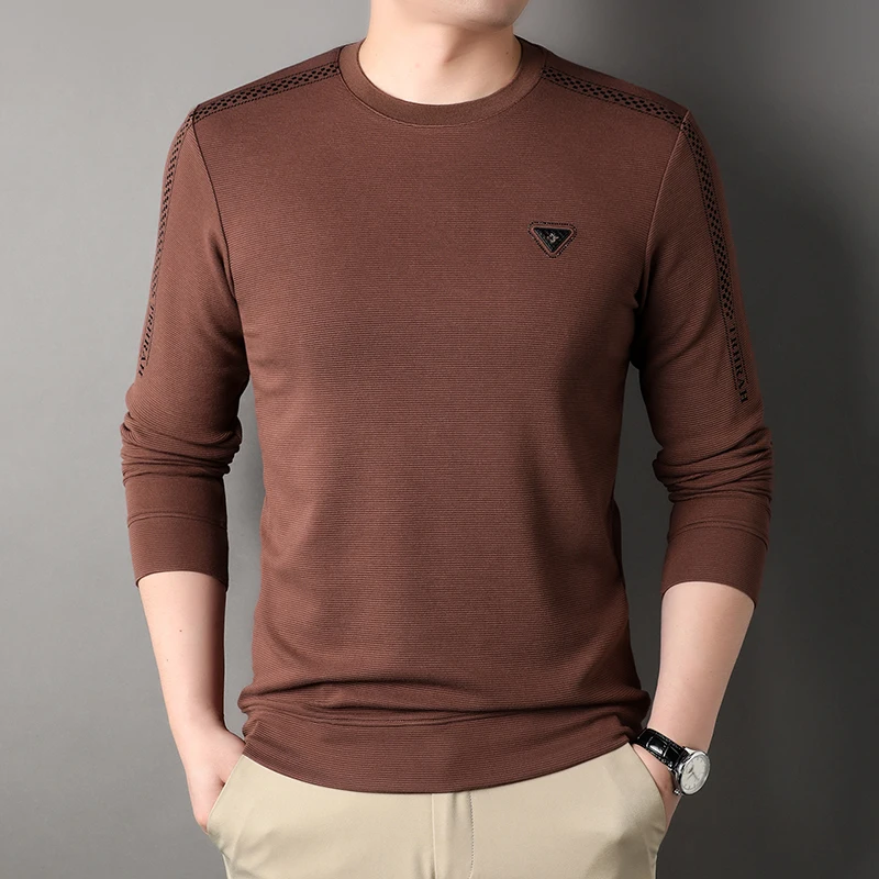 

Spring Autumn Men's Sweatshirts High Quality Round Collar Long Sleeve Solid Color Sport Casual Male Hoodies Man Tracksuit