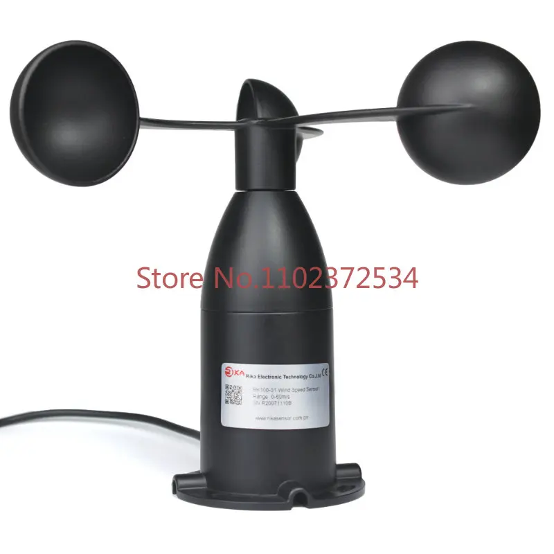 RK100-01 Metal Waterproof Digital Wireless Cup Anemometer Wind Speed Measuring Meter Sensor RS485 4-20mA