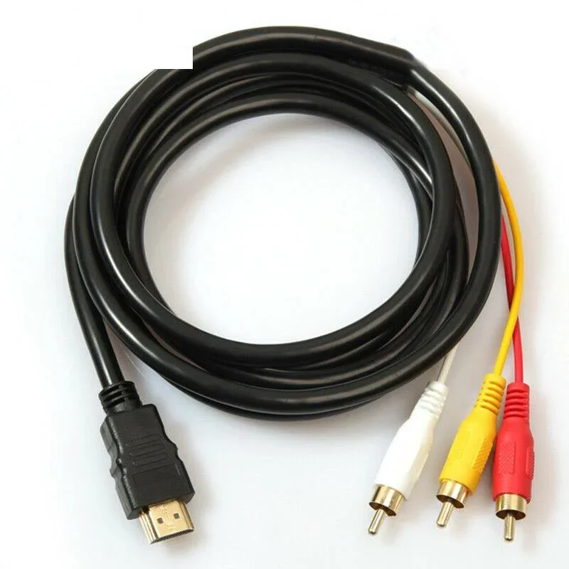 5Ft Video Audio Converter Component cavo adattatore AV HDTV utile compatibile con HDMI a RCA