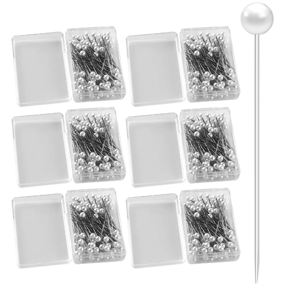 

100 Pieces Pearl Pins Sewing Supplies Quilting Knitting Embroidery Straight Needles Wedding Flower Arrangement Crafts
