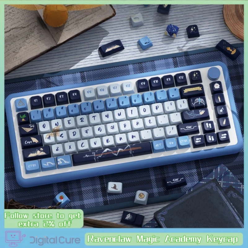 

Клавиатура Ravenclaw Magic Academy, 138/158 клавиш, Mda, высокая персонализированная настройка, Pbt, термосублимационная механическая клавиатура, колпачок