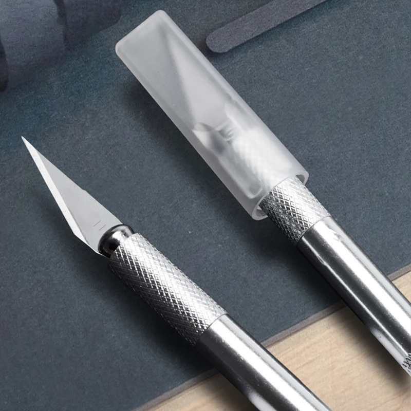 النقش عدم الانزلاق سكين معدني سبائك الألومنيوم شفرات القاطع أدوات السكاكين الحرفية لقطع الورق الحرفية وصنع النماذج TMZ