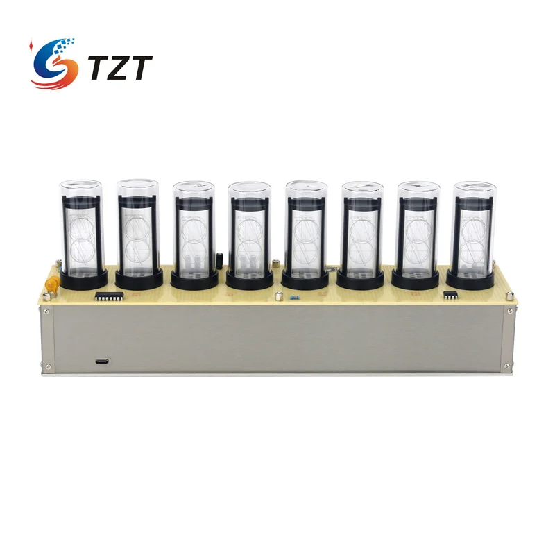 TZT Divergence Meter 2W 5V/1A USB Type-C Multifunctional Nixie Tube Clock Support Intelligent Networking for Steins Gate