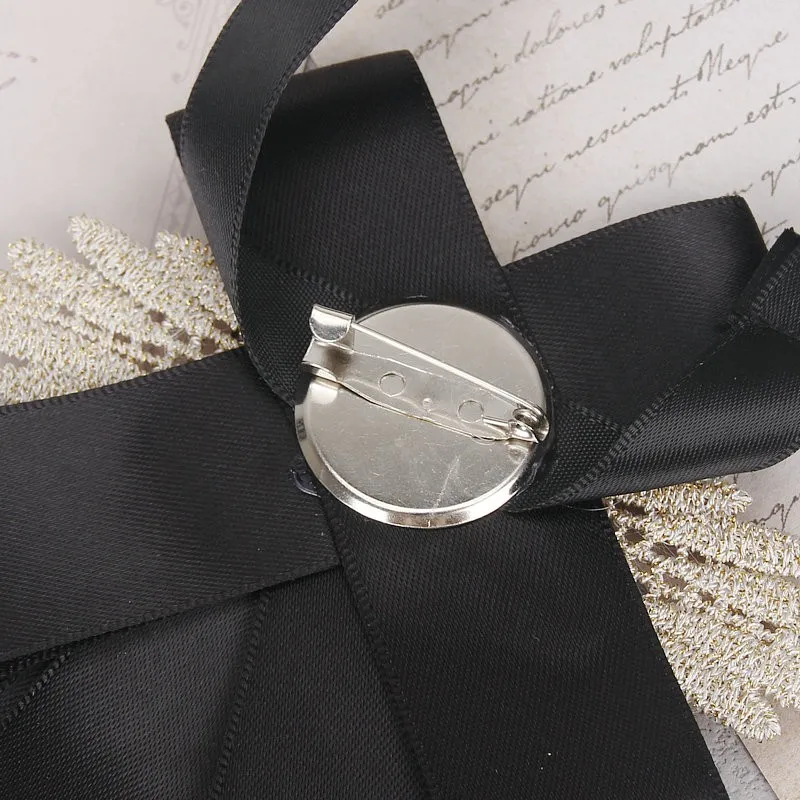 57 farben Wunderschöne Band Bowtie Schwarz Schmuck Metall Männer Hochzeit Party Schmetterling Weibliches Hemd Zubehör Damen Luxus Pin Fliege – Detail 5