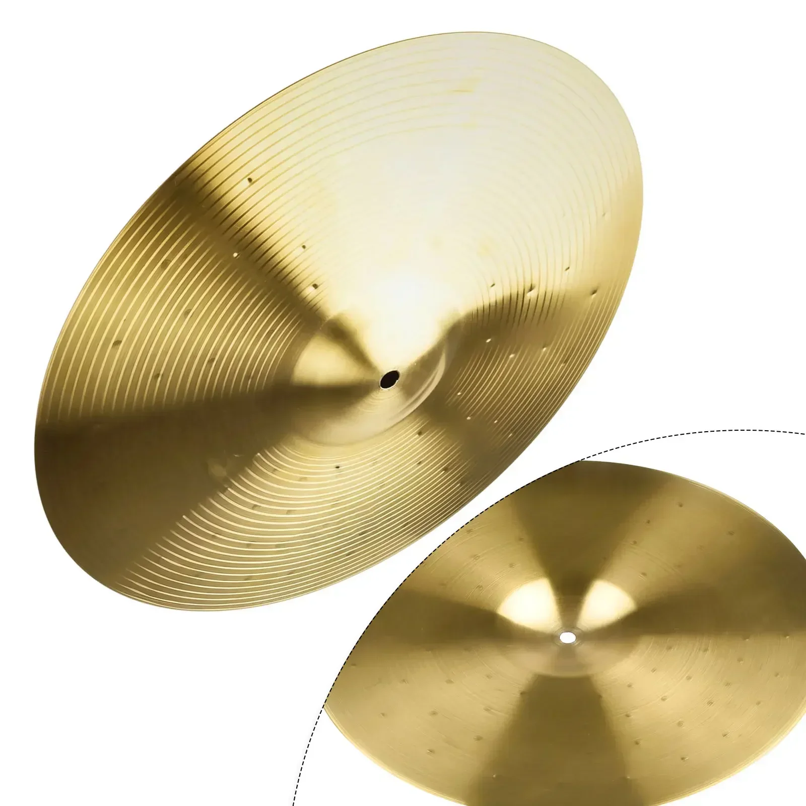 14/16 Inch Drum Brass Cymbals Percussion Splash Crash Hi-Hat Jazz Drum Cymbal Musical Instrument PartsDrumSet