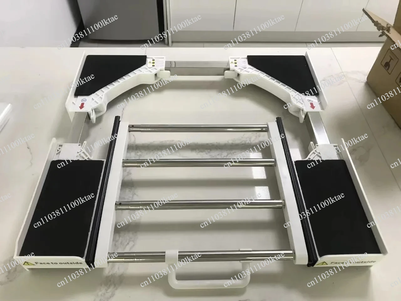 Washer Dryer Stacking Kit Connecting Bracket Stackable Base Universal Pull-out Bracket with Strapping Rope