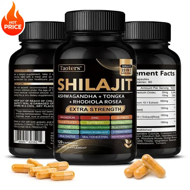 Shilajit Supplement with Sea Moss, Ashwagandha, Magnesium & Zinc - 19