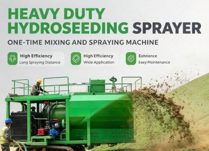 Easy Maintenance Hydro Seeder Simple Structure Less Spare Parts Replacement For Continuous Outdoor Spraying