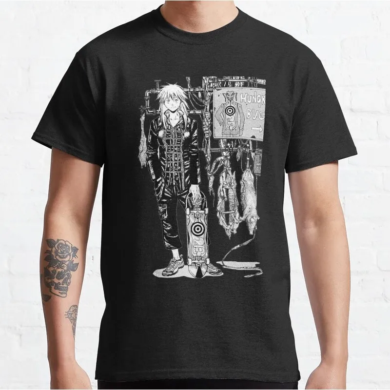 0808 Goth Metal Death Dorohedoro Caiman Anime T shirt kaiman Manga Gothic Comics Graphic Clothes Y2K Clothes S-6XL