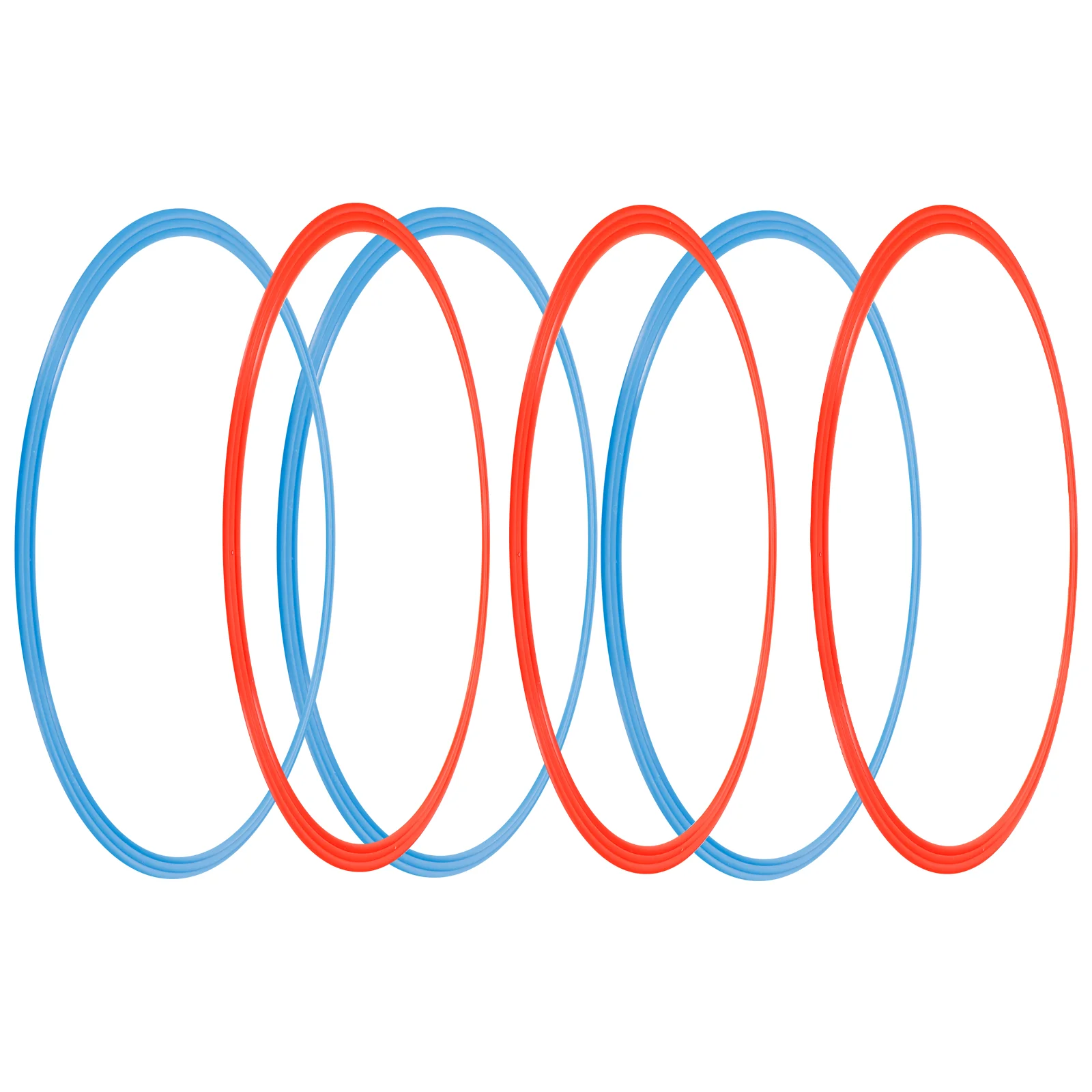 サッカートレーニング用の敏捷性リング、腹筋機器、サッカーアクセサリー、6個