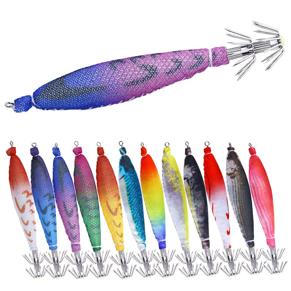

UV Purple Luminous Floating Drift Squid Jig Rocket Squid Hook Mini Cuttlefish Sharp Tip High Attraction Sea Fishing Hard Bait