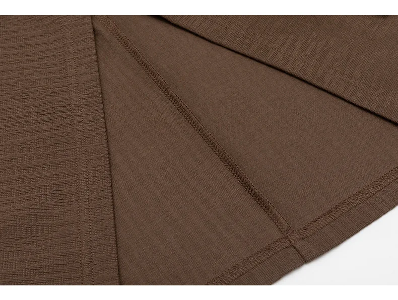 PFNW Versatile Solid Color Casual Base Shirt Men's V Neck Textured Long Sleeve T Shirt 2026 Autumn New Tide 28L3528