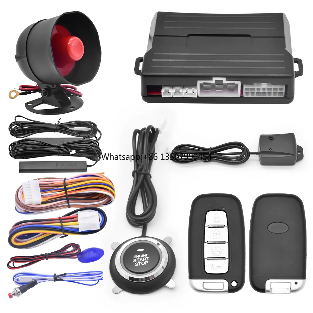 

PKE Start Stop System Car Security Alarm System with Push Button Start/Stop One-Way App Control Manufacturer Designed
