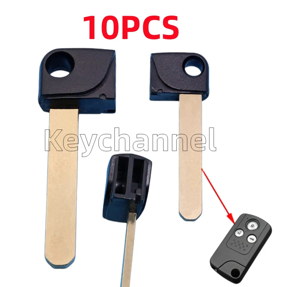 5/10/20pcs Smart Key Blank Emergency Insert Key Keyless Remote Spare Blade for Honda Smart Key Shell Key Blade With Blade HON66