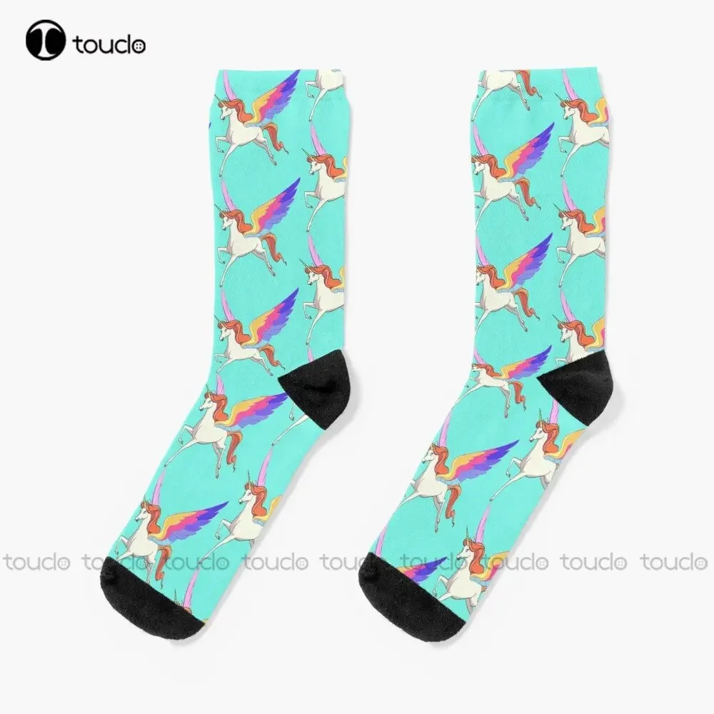 

Swift Wind She-Ra Unicorn [Fka Horsey]; Adoras Alicorn Socks High Socks Women 360° Digital Printing Custom Gift Streetwear Funny