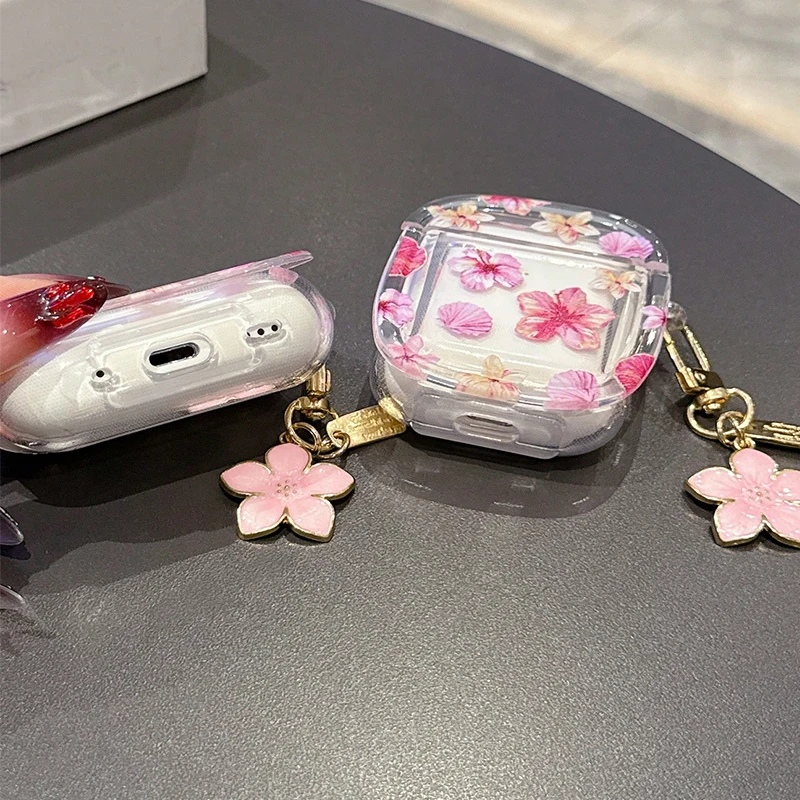 Round-edged Cute Headphone Case, Suitable for Apple AirPods 4, AirPods 1, 2, 3, Pro, Pro 2, Pro3 Protective Cover with Hooks
