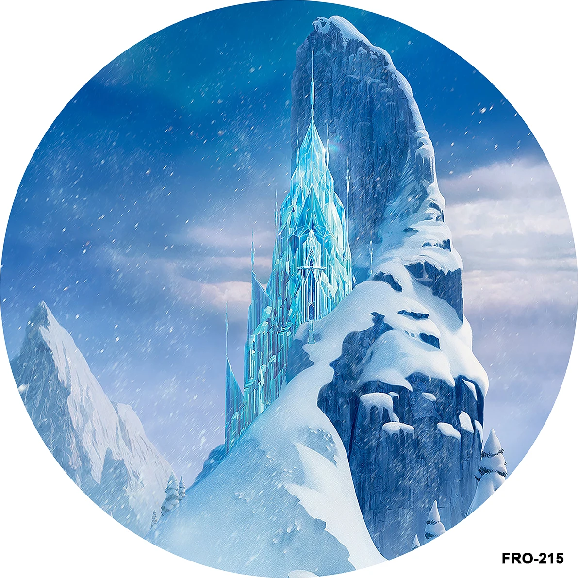 

Disney Frozen Round Circle Winter Ice Girls Birthday Party Backdrops Snowflake Snow Ice Photography Backgrounds Plinth Covers