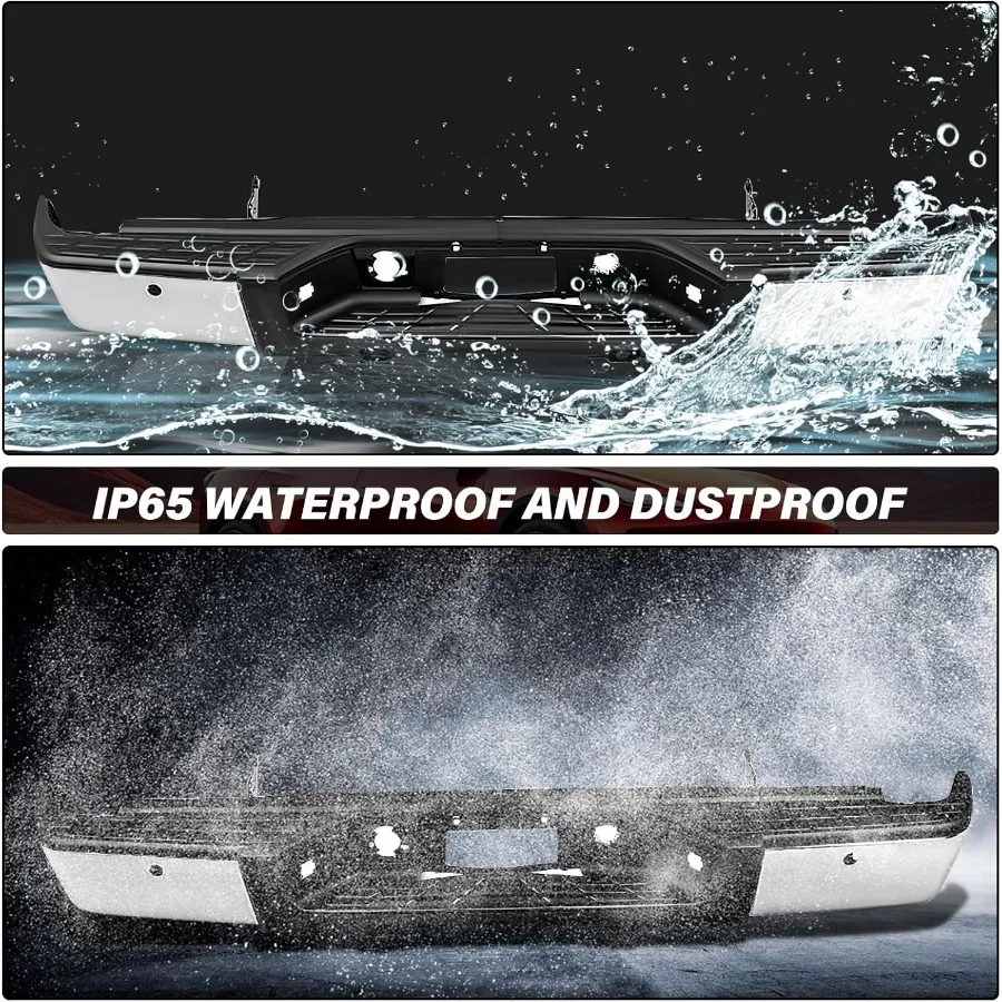 BRYGHT achterbumperconstructie ontworpen voor Chevy Silverado en GMC Sierra 1500 2007-2013 met geïntegreerde sensorgaten en achterpa