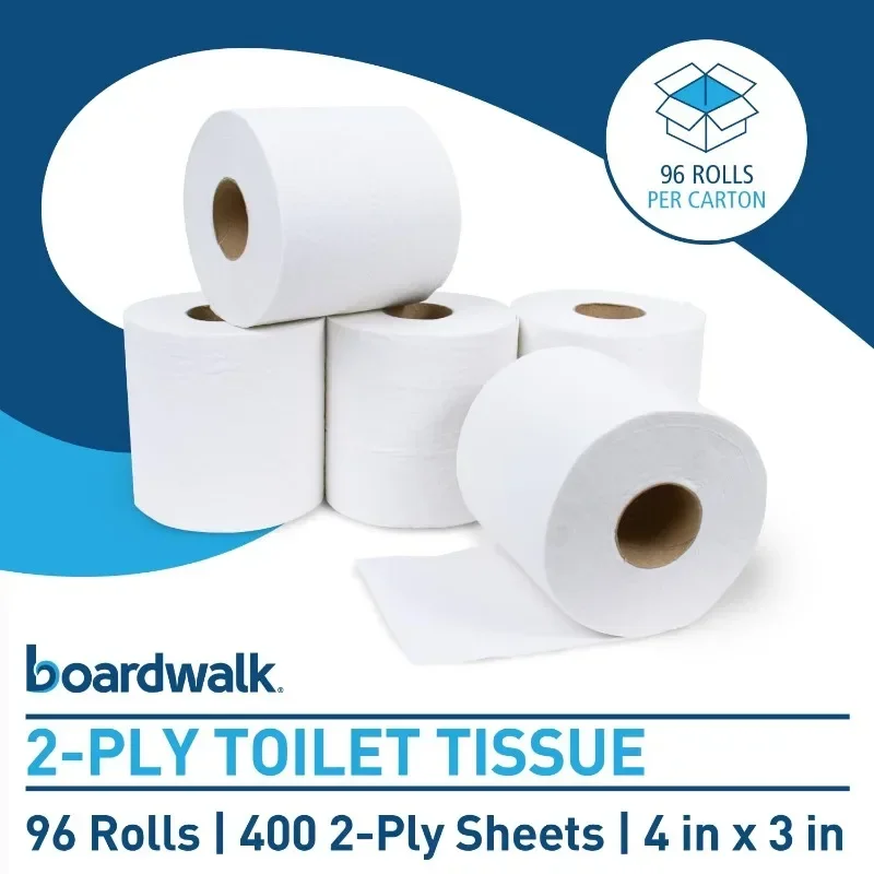 Hot Sale.Hot Sale.B6144 2-Ply Septic Safe Toilet Tissue - White (96/Carton).Limited time promotion.Free Delivery. image 2