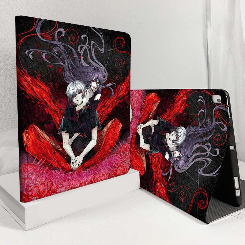 

Cartoon Tokyo Ghoul Anime For iPad Pro Air Mini 1 2 3 4 5 6 7 8th 9th 10th 11th 10.2 9.7 10.5 10.9 11 12.9 13 Inch Tablet Case