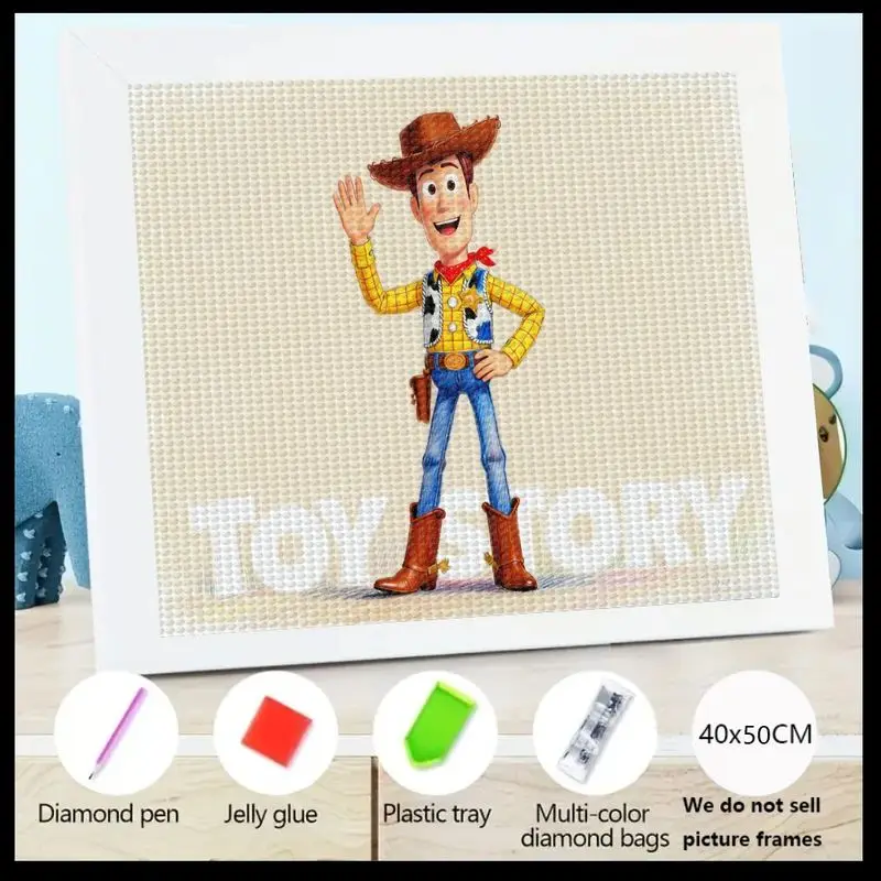 

1PC DIY Diamond Painting 5D Woody Art Kit from Toy Story Craft Set - Fun and Creative Crystal Diamond Mosaic for Kids and Adults
