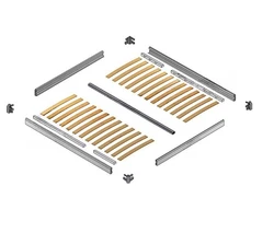 12V 24V Electric Bed Lift System Silver Aluminum Die Casting Corner RV/Car Bed Lift Bed Frame Wood Slats Premium RV