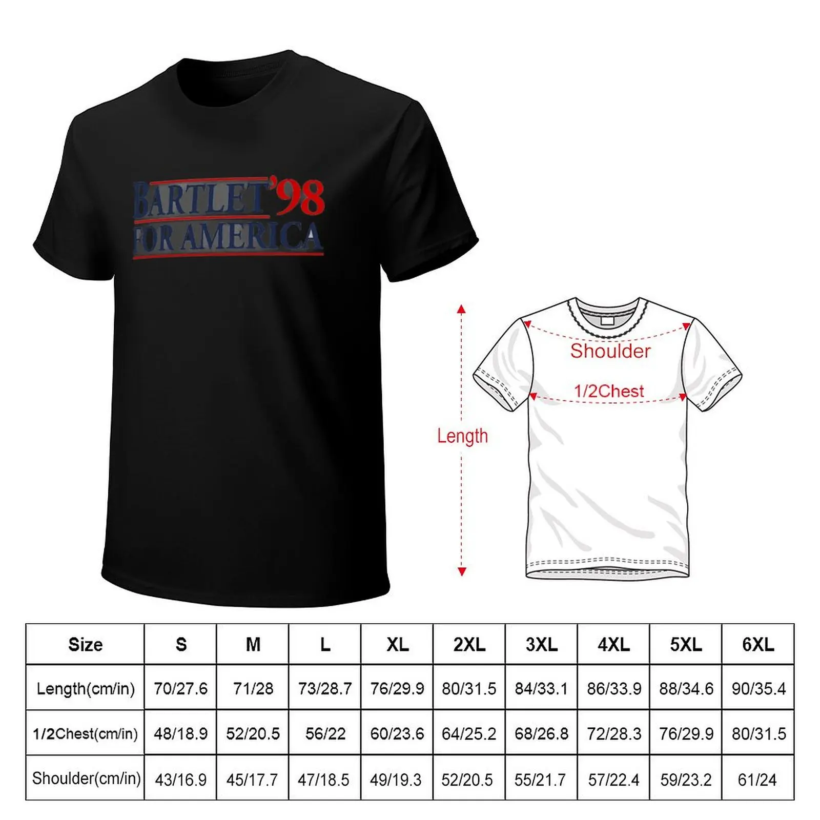 Bartlet For America T-Shirt Festival Short Sleeve T-Shirt