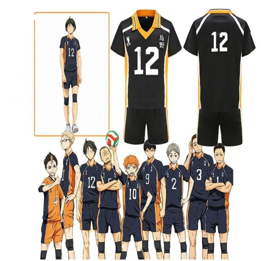 Аниме Haikyuu Cosplay Костюм Karasuno старшая школа волейбол клуб Hinata Shyouyou Kageyama спортивная одежда Джерси Хэллоуин подарки