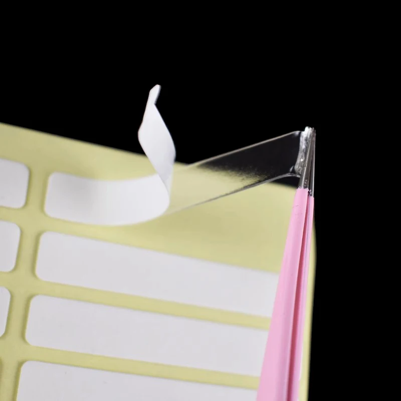 24 pezzi nastro adesivo per unghie trasparente espositore per unghie finte adesivi per colla pratica per Manicure incollata su entrambi i lati che mostra gli strumenti