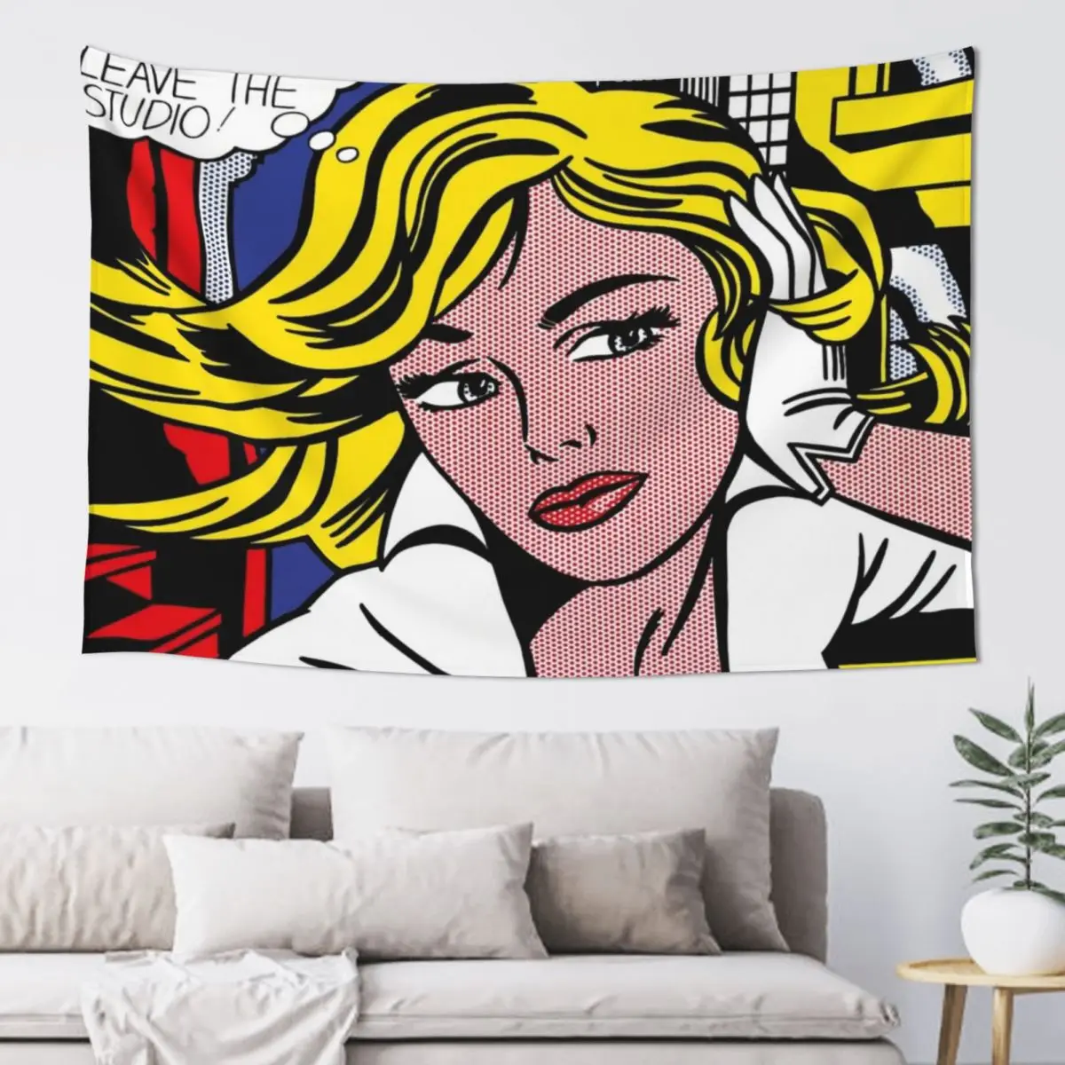 

roy lichtenstein pop art Tapestry Decoration Home Aesthetic Room Decor Room Decorations Aesthetic Tapestry