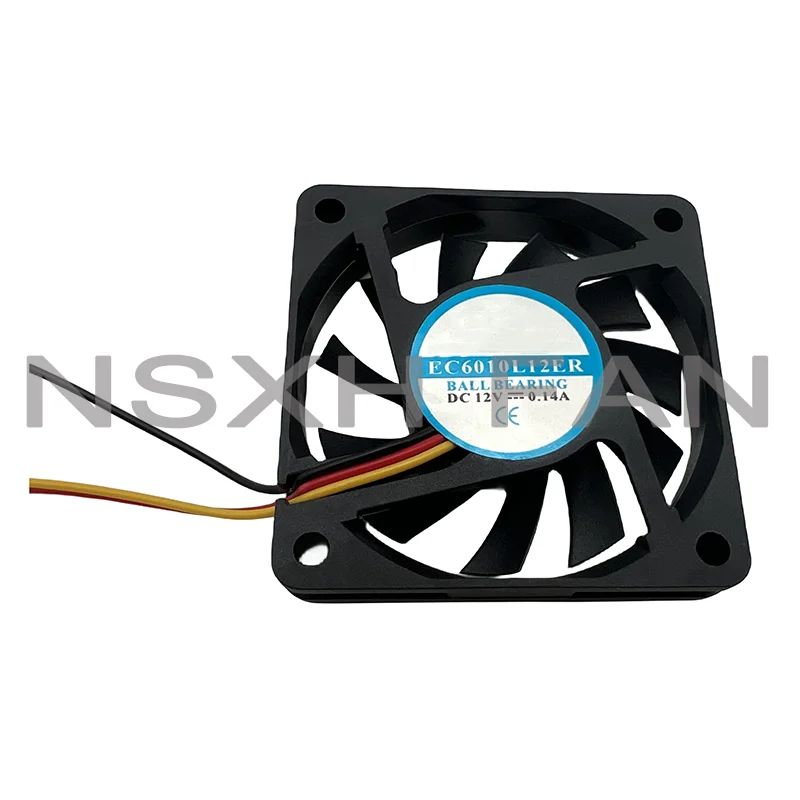 New EC6010L12ER 12V 0.14a 6010 6cm Silent Server Power Supply Chassis Fan