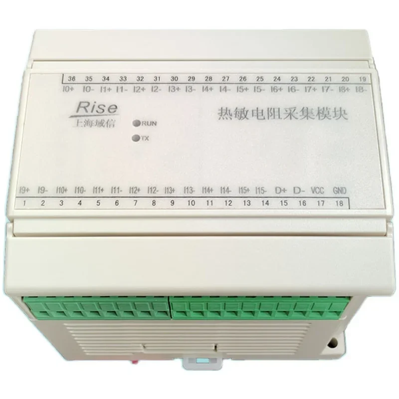 

8/16-channel Thermistor Temperature Detection Acquisition Module Transmitter NTC 10K RS485 MODBUS