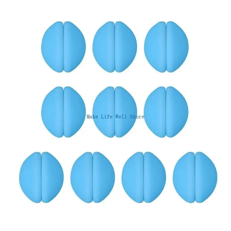 

10 Pcs Shower Curtains Weights Silicone Covered Tablecloth Clips