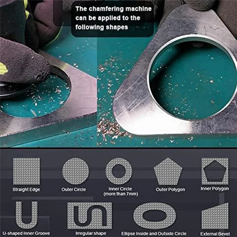 

A21Q -Manual Pneumatic Chamfering Machine, Mini Portable Linear Chamfering Power Tools, 45 Degree Metal Trimming Kit