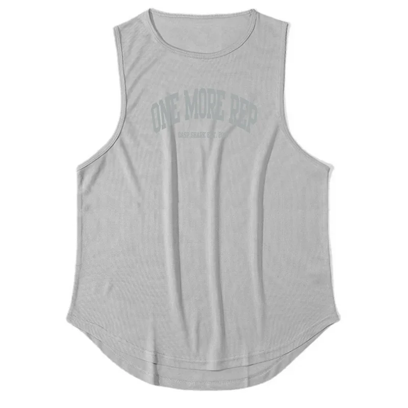 ONE MORE REP Men's Muscle Vests Summer Mesh Breathable Gym Clothing Fitness Sleeveless T Shirt Quick Dry Sports Tank Tops - view 5