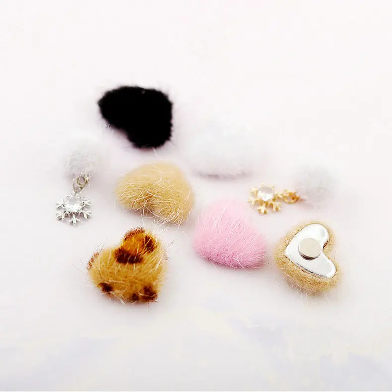 10 stks Sneeuw Pom Poms Sneeuwvlok Hart Zirkoon Nail Art Kristallen Sieraden Strass Nagels Accessoires Benodigdheden Decoraties Charms