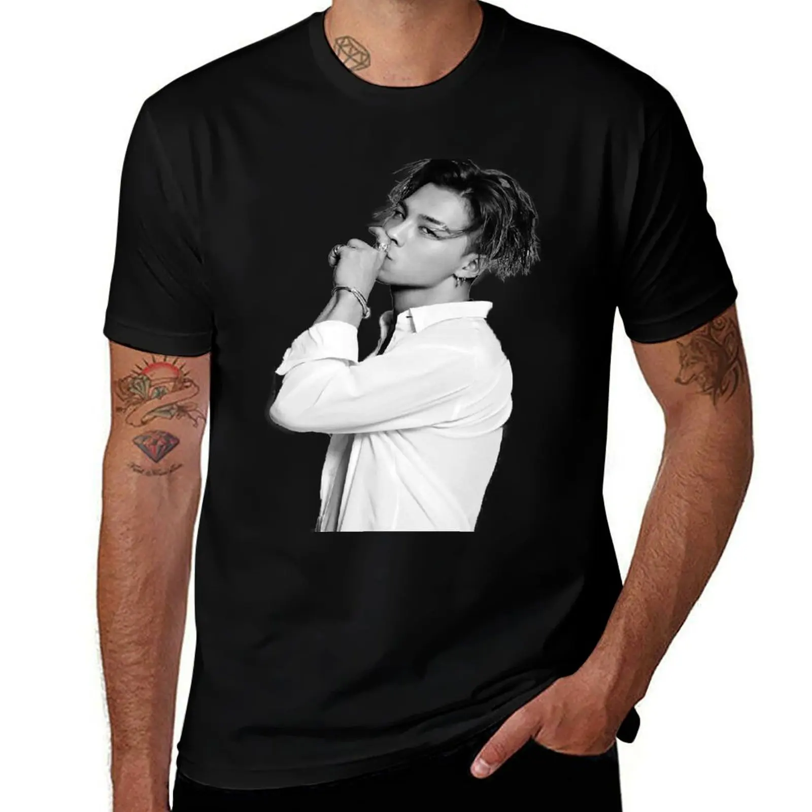 

Taeyang BigBang T-Shirt Blouse cheap stuff topping men t shirts
