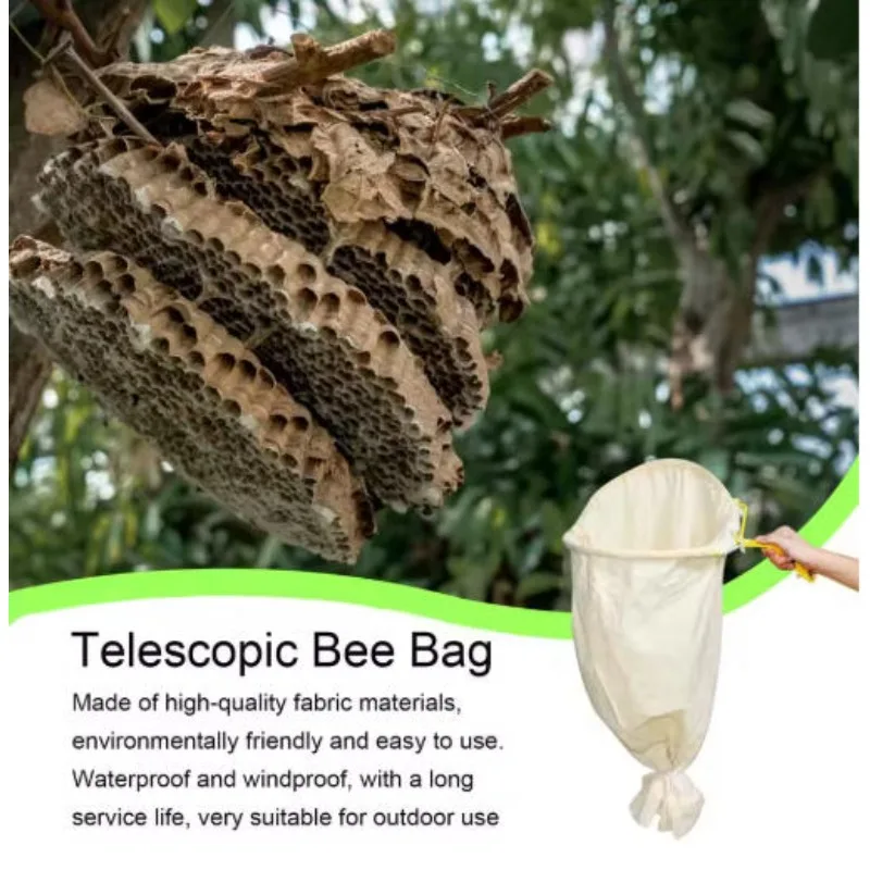 حقيبة أدوات ترويجية متينة وصديقة للبيئة من القماش القطني لعام 2025، حقيبة أدوات لتربية النحل، حقيبة التقاط مستعم النحل شديدة التحمل