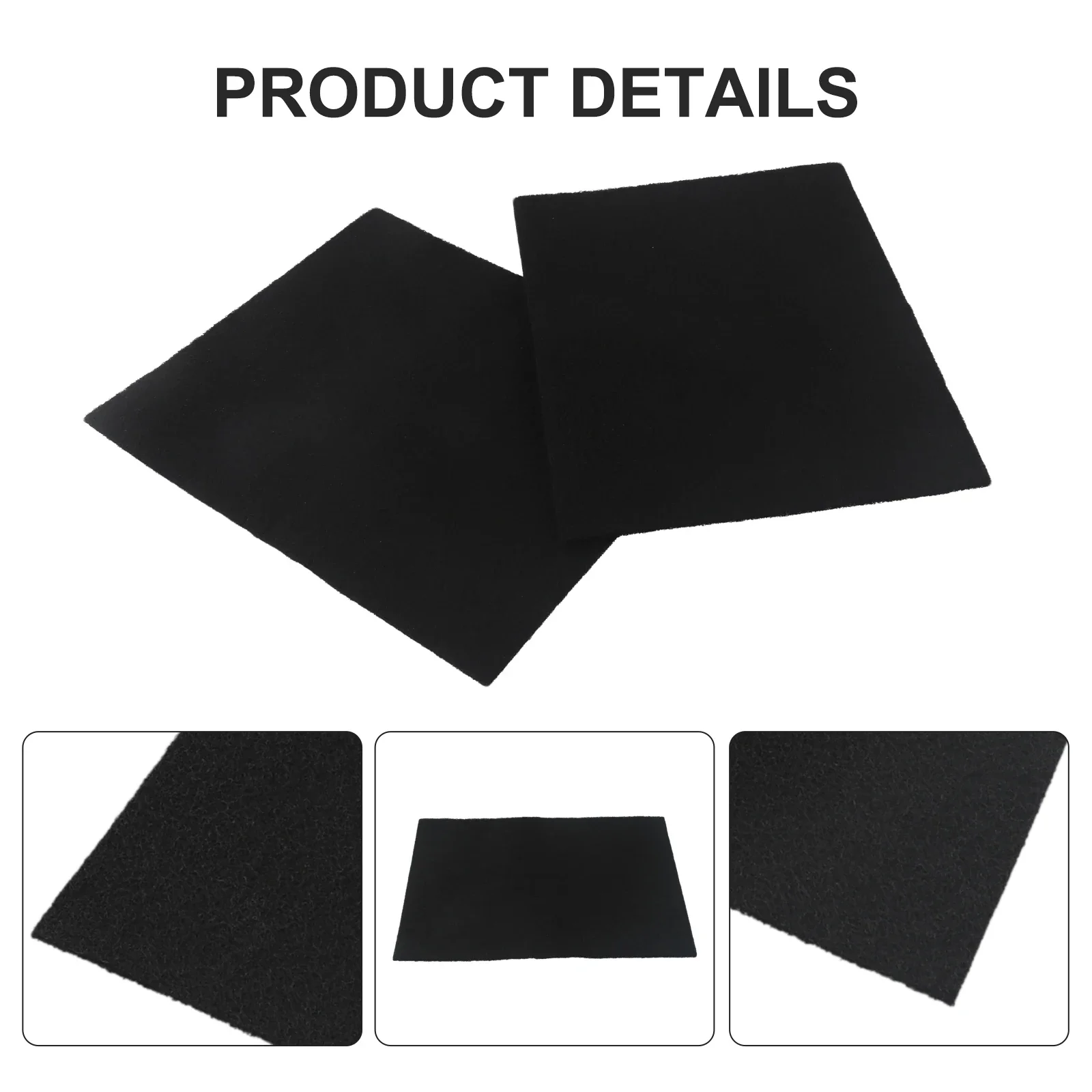 2Pcs Sponge Air Filter Common Activated Carbon Foam Sponge Air Filter Sheet Pad 305*240*5mm High-strength Environmentally