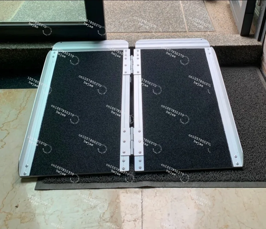 For Portable Aluminum Folding Ramp, 600Lbs Load Capacity, 6FT Length × 29 Inch Width, Lightweight Access Ramp