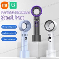 Xiaomi MIJIA Outdoor Portable Handheld Fan with LED Display Mini Rechargeable 100-level Free Control High Speed Battery Fan New