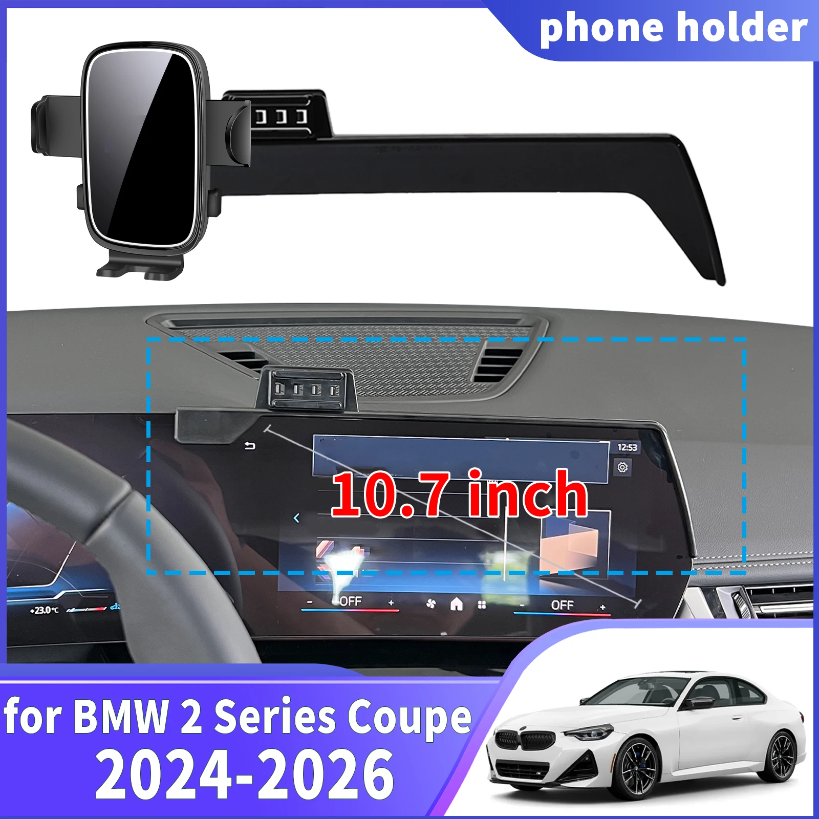 

fit for BMW 2 Series 2024 2025 2026 Gran Coupe M220 M230 M240 ​​Navigation Phone Holder Mount Customized Car accessoires